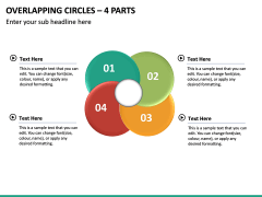 Overlapping Circles – 4 Parts PPT Slide 2