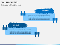 You Said We Did PPT Slide 4