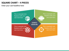 Square Chart – 4 Pieces PPT Slide 2