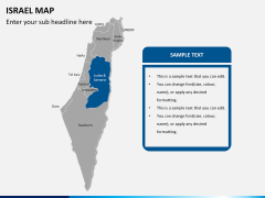 Israel Map PPT slide 8