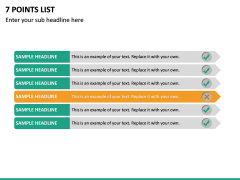 7 Points List PPT Slide 2