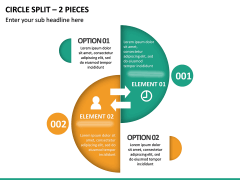 Circle Split – 2 Pieces PPT Slide 2
