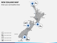 New zealand map PPT slide 5