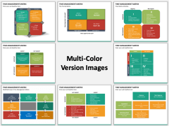 Time management matrix multicolor combined