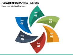 Flower Infographics – 6 Stages PPT Slide 2