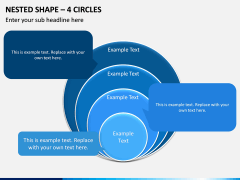 Nested Shape – 4 Circles PPT Slide 1