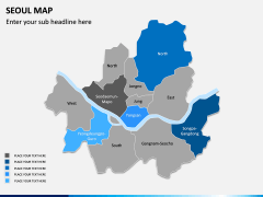 Seoul Map PPT Slide 6