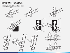 Man with Ladder PPT Slide 3