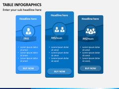 Table Infographics PPT Slide 16
