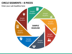 Circle Segments – 8 Pieces PPT Slide 2