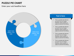 Puzzle pie chart PPT slide 4
