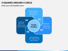 4 Squares Around A Circle PPT slide 1