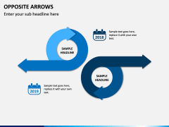 Opposite Arrows PPT Slide 5