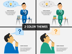 Thinking Man PPT Cover Slide