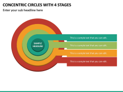 Concentric Circles With 4 Stages PPT Slide 2
