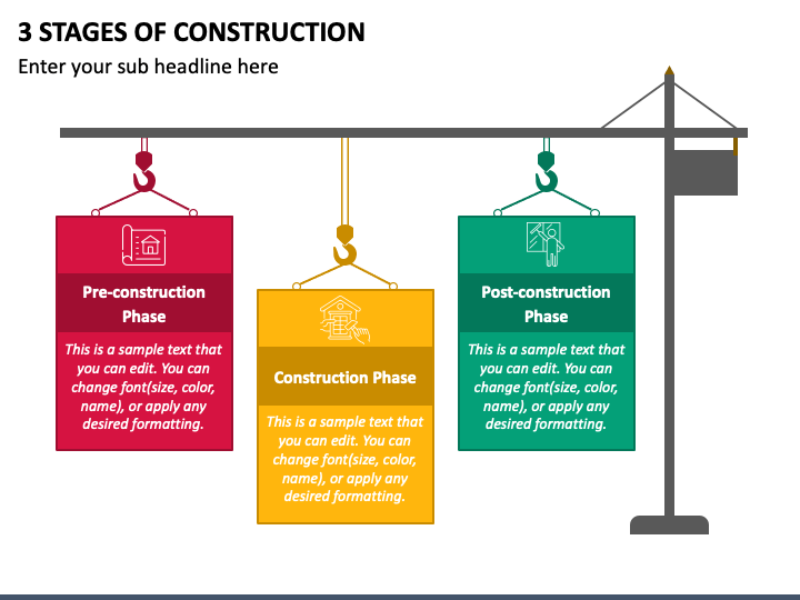 3 Stages of Construction PowerPoint Slide 1