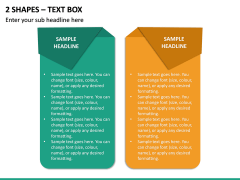 2 Shapes - Text Box PPT Slide 2