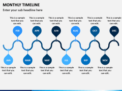 Monthly Timeline PPT Slide 5