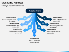 Diverging Arrows PPT Slide 3