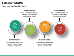 4 Stages Timeline PPT Slide 2