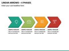 Linear Arrows – 4 Phases PPT Slide 2