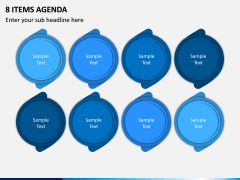 8 Items Agenda PPT Slide 1
