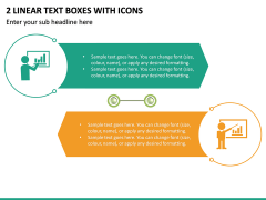 2 Linear Text Boxes With Icons PPT Slide 2