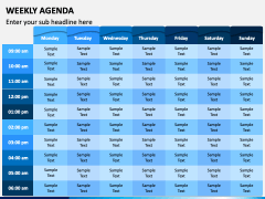 Weekly Agenda PPT Slide 1