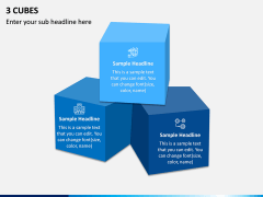 3 Cubes PPT Slide 1