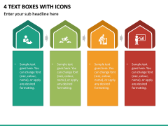 4 Text Boxes With Icons PPT Slide 2