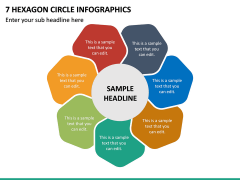 7 Hexagon Circle Infographics PPT Slide 2