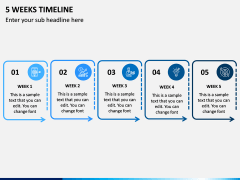 5 Weeks Timeline PPT Slide 1