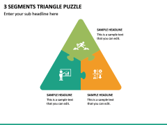 3 Segments Triangle Puzzle PPT Slide 2