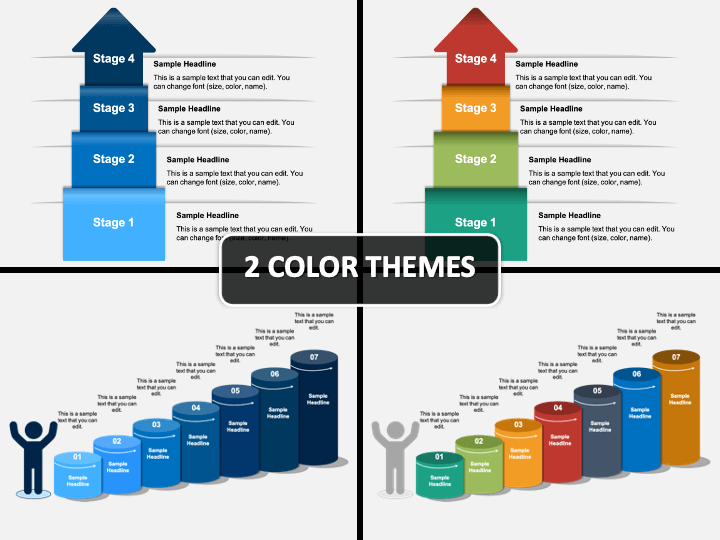 Progress Stages Cover PPT Slide