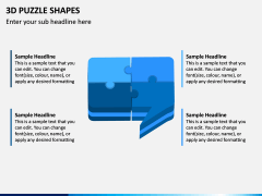 3D Puzzle Shapes PPT Slide 8