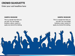 Crowd Silhouette PPT Slide 2