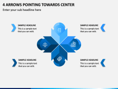 4 Arrows Pointing Towards Center PPT Slide 1