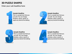 3D Puzzle Shapes PPT Slide 14