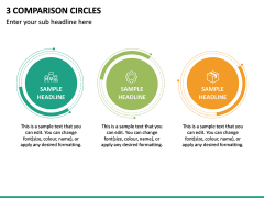 3 Comparison Circles PPT Slide 2
