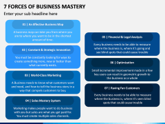 7 Forces of Business Mastery PPT Slide 3