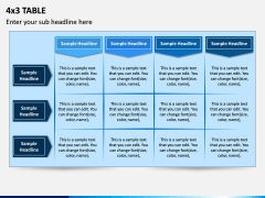 4x3 Table PPT Slide 1