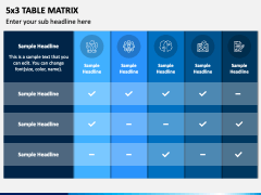 5x3 Table Matrix PPT Slide 1