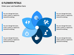 6 Flower Petals PPT Slide 1