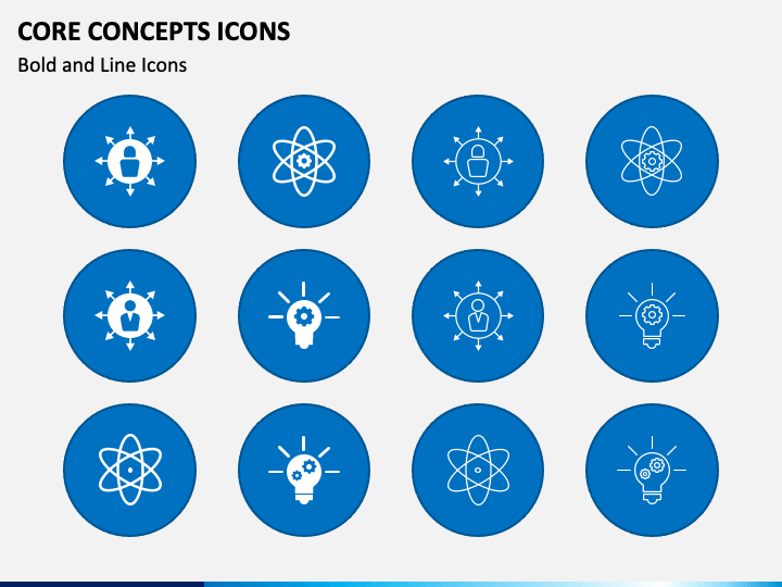 Core Concepts Icons PPT Slide 1