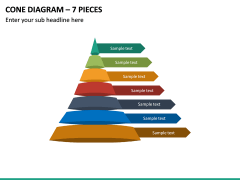 Cone Diagram – 7 Pieces PPT Slide 2