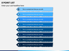 8 Point List PPT Slide 1