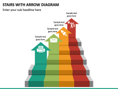 Stairs With Arrow Diagram PPT Slide 2