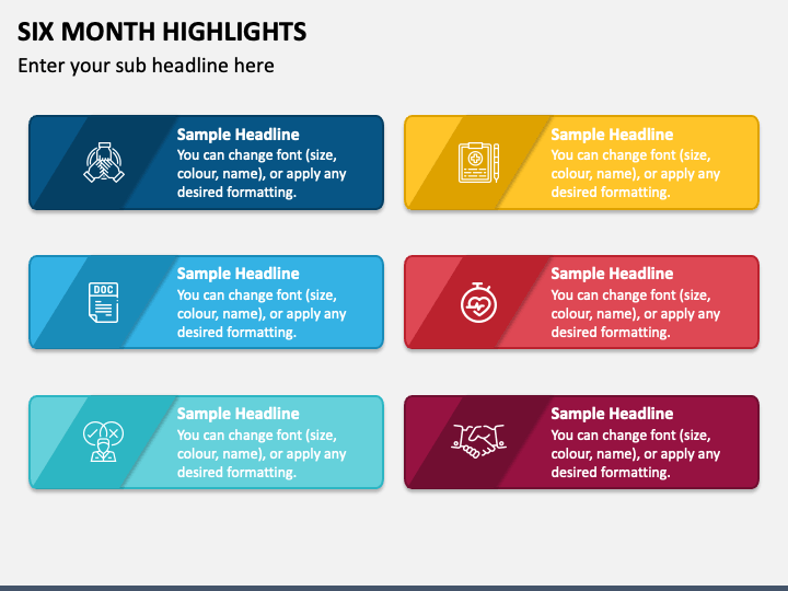 Six Month Highlights PPT Slide 1