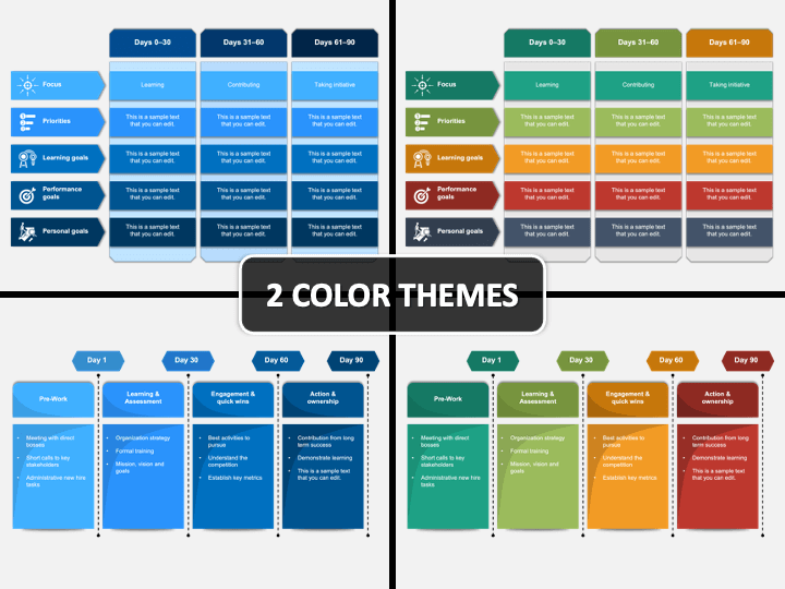30 60 90 Day Job Plan PPT Cover Slide