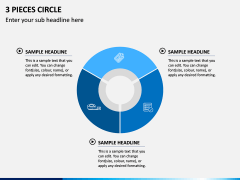 3 Pieces Circle PPT Slide 1